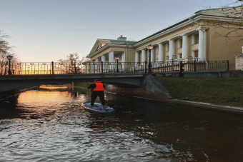 На сапах вокруг Каменного острова