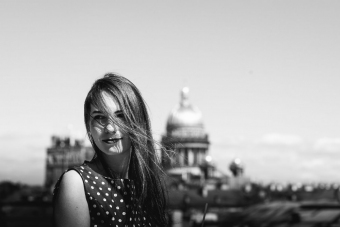 Фотосессия в самом сердце Петербурга — на террасе
