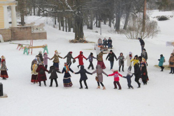 Веселая Масленица в усадьбе Марьино