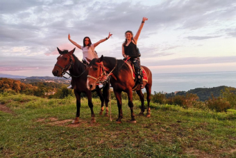Прогулки на лошадях над Олимпийским парком и ущельем Кудепста
