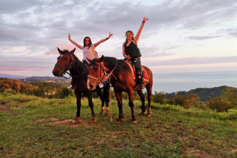 Прогулки на лошадях над Олимпийским парком и ущельем Кудепста
