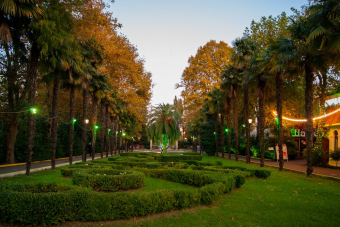 Огни вечернего Сочи