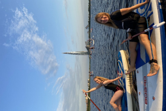 Встреча заката на сапбордах (Лахтинский разлив)