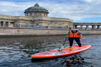 На сапах по центру Петербурга
