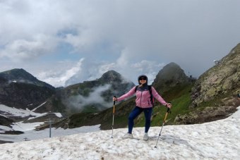 Треккинг по хребту Аибга на перевал Седой