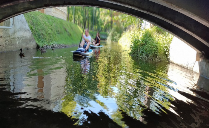 Прогулка на САП по Парковым островам