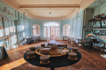 Чаепитие в старинной квартире в доме Бака