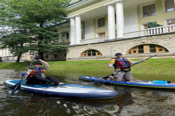 Прогулка на САП по Парковым островам