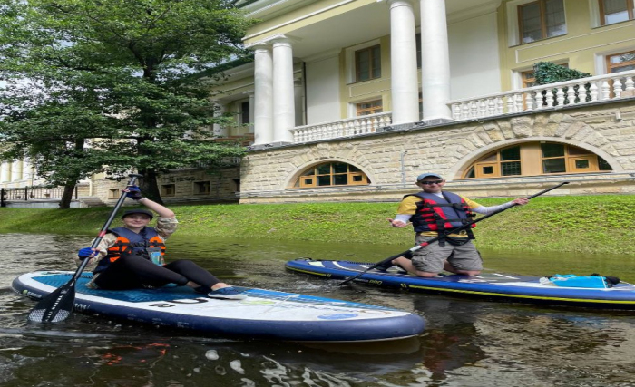 Прогулка на САП по Парковым островам