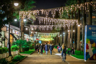 Огни вечернего Сочи