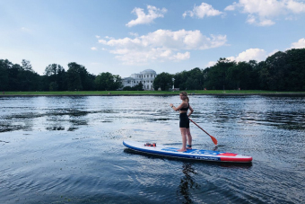 Прогулка на сапбордах по Парковым островам