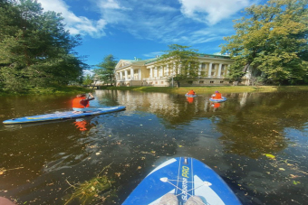 На сапах вокруг Каменного острова