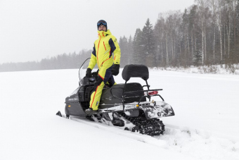 Самостоятельное катание на российском снегоходе-45 минут драйва