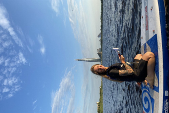 Встреча заката на сапбордах (Лахтинский разлив)