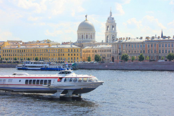 Метеор в Петергоф (Сенатская пристань) Будни