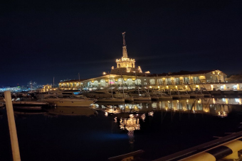 Ночной Сочи на кабриолете