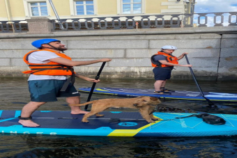На сапах по центру Петербурга