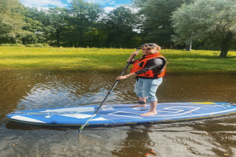 На сапах вокруг Каменного острова