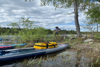 Двухдневный сплав на SUP по реке Луга