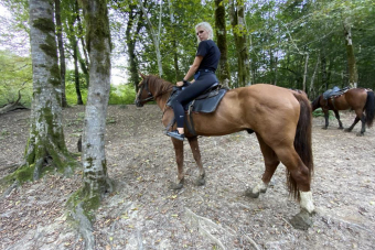 Прогулки на лошадях над Олимпийским парком и ущельем Кудепста