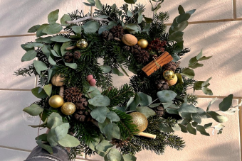 Мастер‑класс «Новогодний венок»: творим праздничное настроение