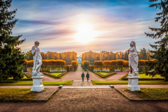 На автобусе в Пушкин. Екатерининский дворец и парк