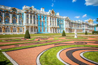 На автобусе в Пушкин. Екатерининский дворец и парк