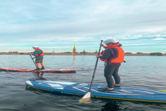 На сапах по центру Петербурга