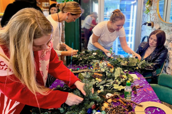 Мастер‑класс «Новогодний венок»: творим праздничное настроение